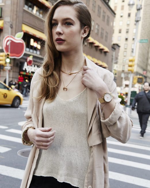Rosefield The Tribeca White Gold Watch | Melani di moda