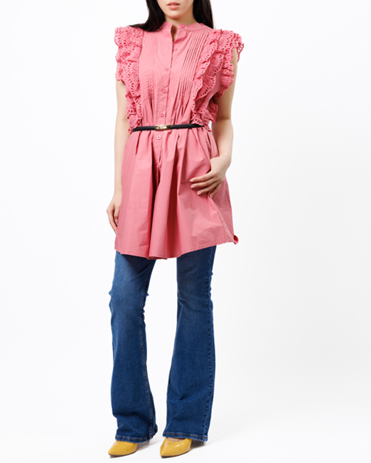 MELANI RUFFLE SLEEVE SHIRT DRESS 1 Womens Clothing & Fashion   Online & Offline