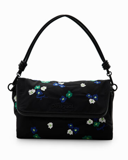 DESIGUAL LARGE FLORAL CROSSBODY BAG