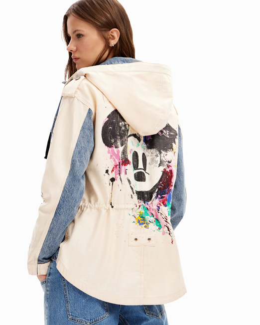 DESIGUAL MICKEY MOUSE PARKA JACKET 5 Womens Clothing & Fashion   Online & Offline