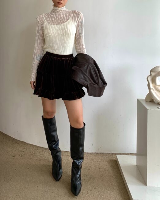 MELANI HIGH NECK TOP