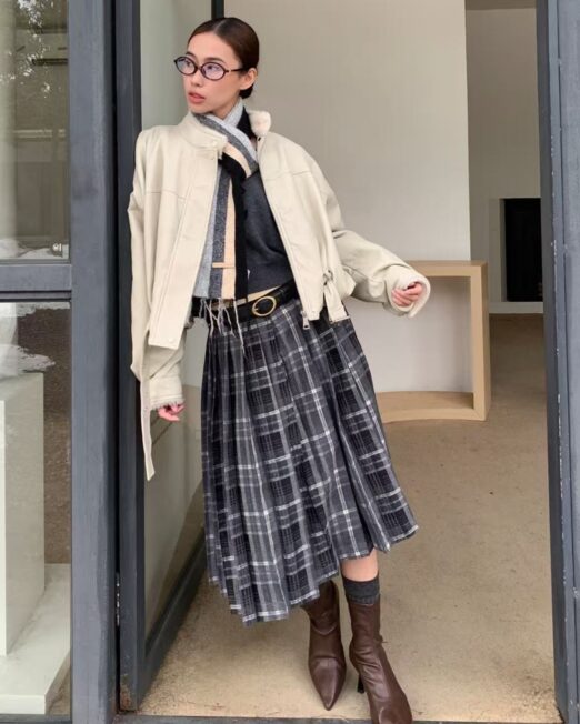 MELANI FAUX LEATHER ZIP-UP JACKET