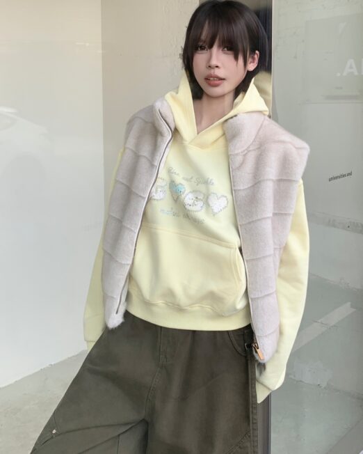 MELANI FAUX FUR VEST JACKET